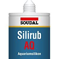 Soudal - Cartucho de Silicona para Acuario. Negro. 310 ml